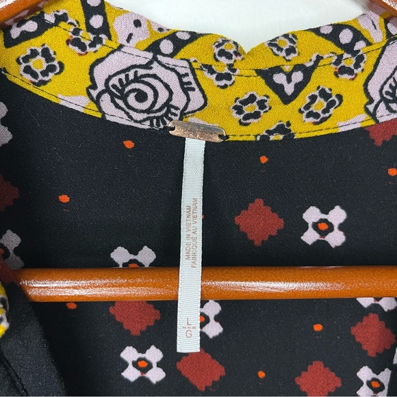 Final Sale Free People Charlotte Printed Tunic Tank Top Size Large - Picture 9 of 12